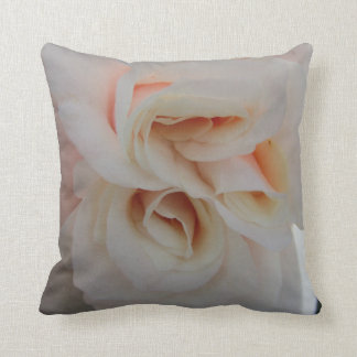 White Rose Throw Pillow