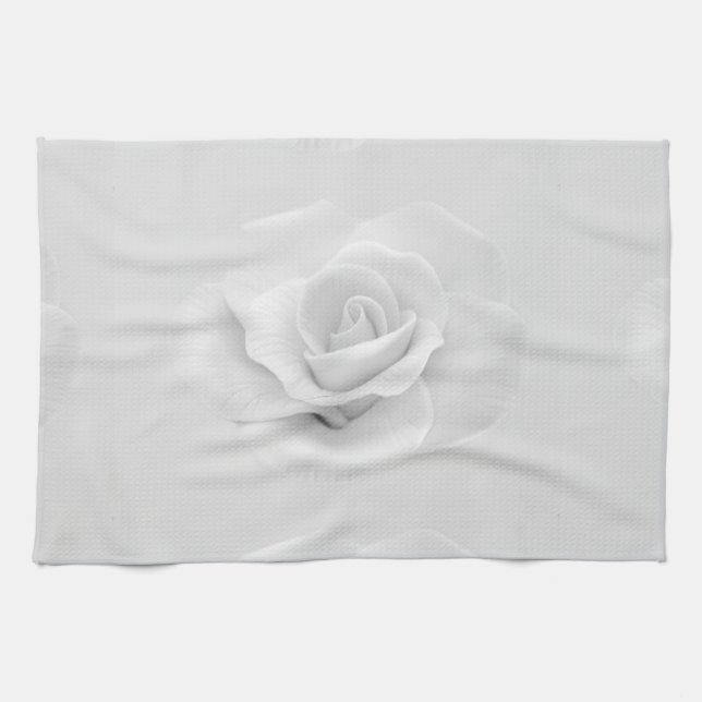 White Rose Towel (Horizontal)