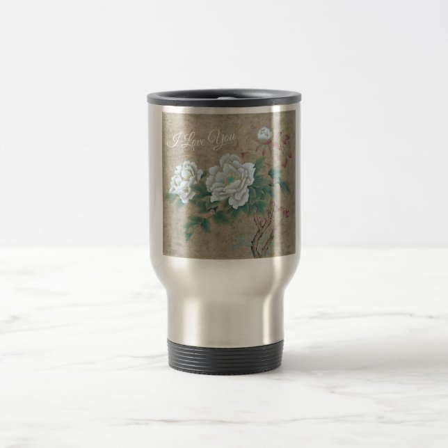 White Rose Travel Mug (Center)