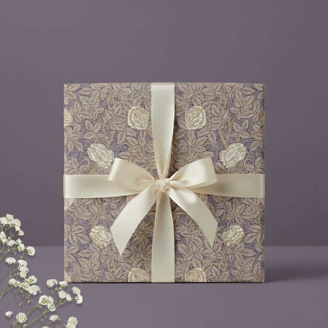 White Rose Vine William Morris Wrapping Paper (Creator Uploaded)