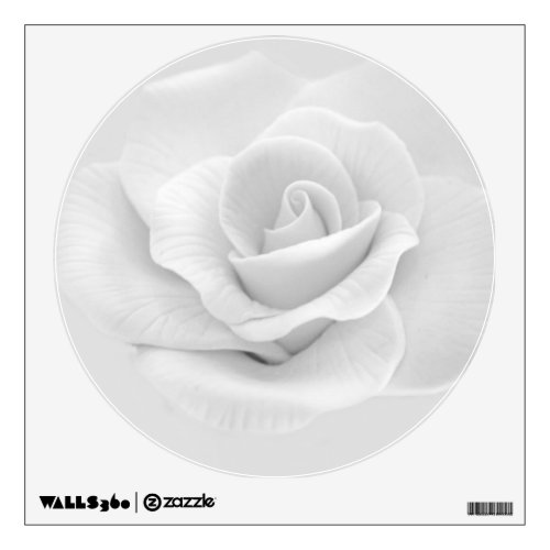 White Rose Wall Decal