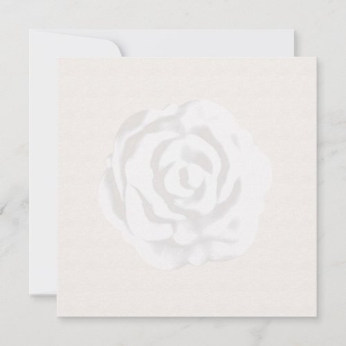White Rose Wedding Invitation Template