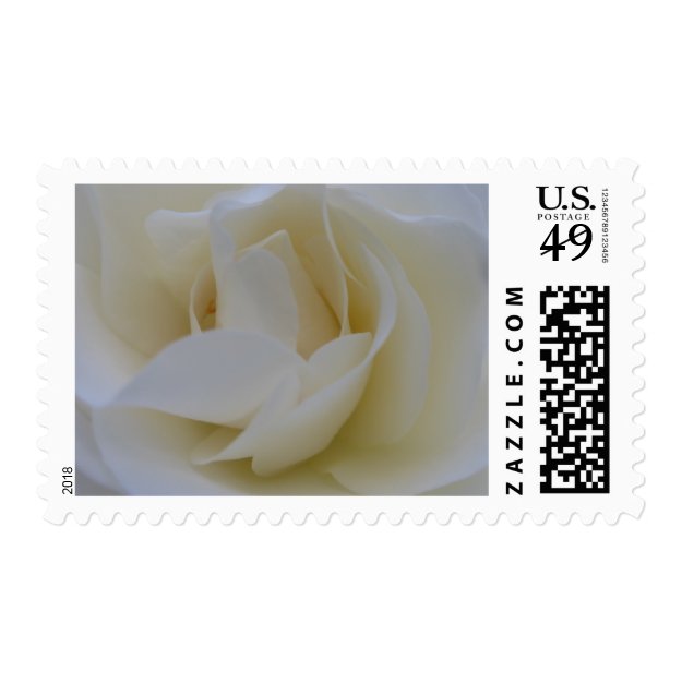 White Rose Wedding Stamp