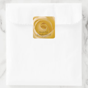 White Rose Wedding Thank You Favor Tag