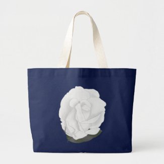 White Rose, Wedding Tote Bags