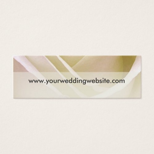 White Rose Wedding Website cards Business Card Template