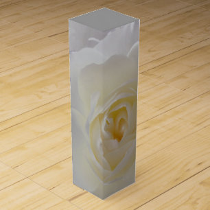 White Rose Wine Box Personalize Gold Rose Wine Box