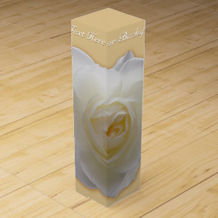 White Rose Wine Box Personalized Rose Wine Box