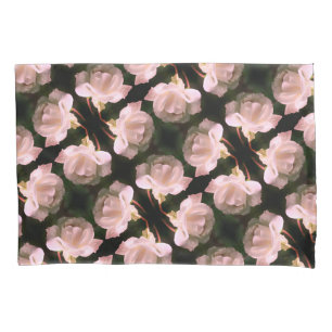 White Rose With Raindrops Floral Art Pillow Case