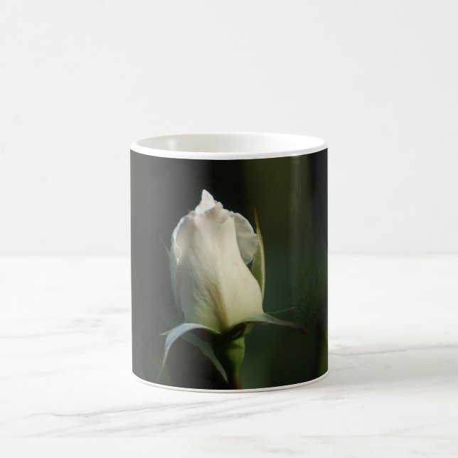 White rosebud coffee mug (Center)