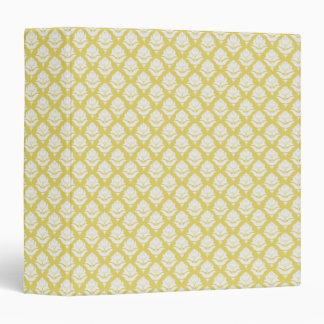 White Rosebuds on Pastel Gold Binder