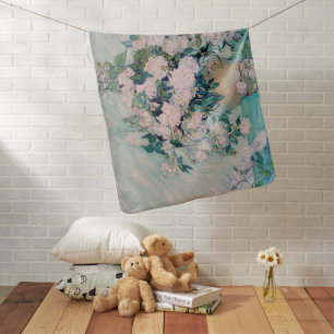 White Roses-1890-Vincent van Gogh Baby Blanket
