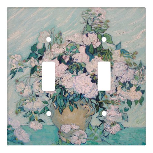 White Roses_1890_Vincent van Gogh  Light Switch Cover