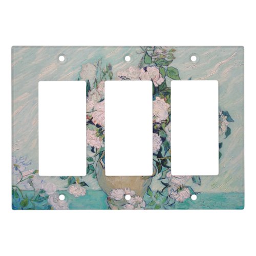 White Roses_1890_Vincent van Gogh  Light Switch Cover