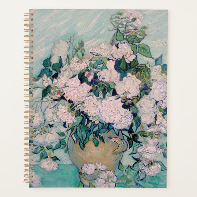White Roses-1890-Vincent van Gogh    Planner (Front)