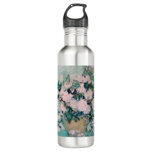 White Roses-1890-Vincent van Gogh   Stainless Steel Water Bottle