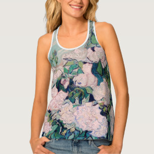 White Roses-1890-Vincent van Gogh   Tank Top