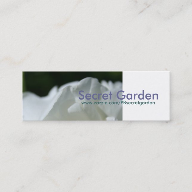 White Roses 3 Floral Photography Business Cards (Front)