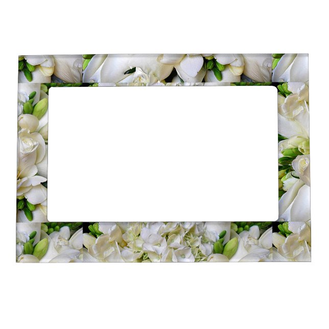 White Roses#8_ Magnetic Photo Frame (Front)
