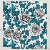 White roses and ladybugs (Front/Back)