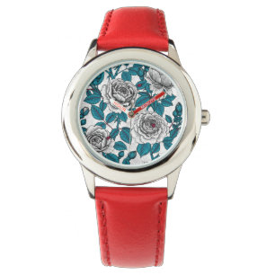 White roses and ladybugs watch