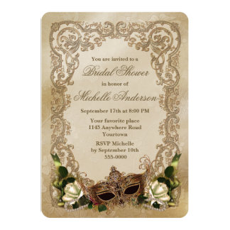 masquerade wedding invites