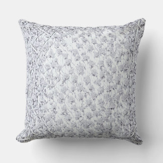 White Roses B Throw Pillow