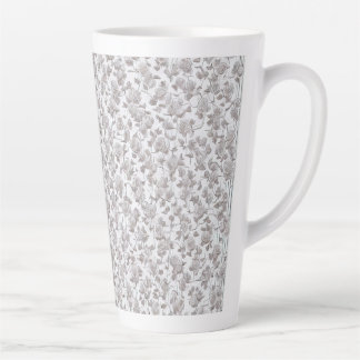 White Roses D Latte Mug