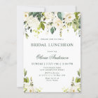 White Roses Floral  Watercolor BRIDAL LUNCHEON