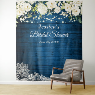 White Roses Greenery Wedding Photo Booth Backdrop