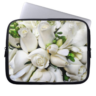 White Roses of love_ Laptop Sleeve