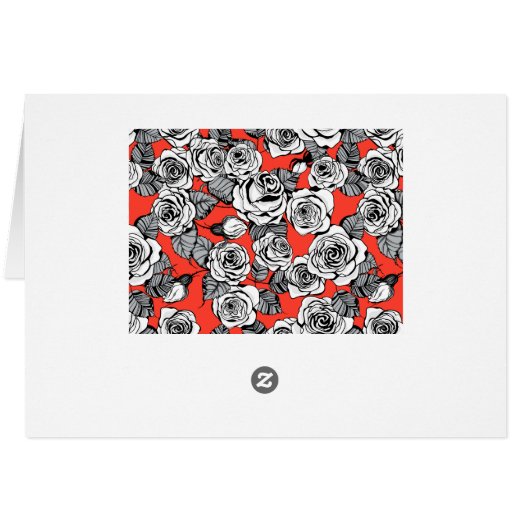 White roses pattern (Back Horizontal)