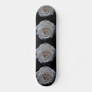 White roses skateboard deck