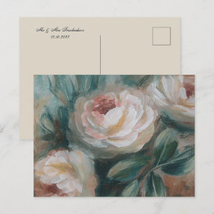 White Roses "Thank You" Holiday Postcard