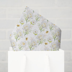 White Roses Tissue Paper