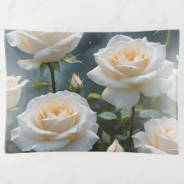 White Roses  Trinket Tray