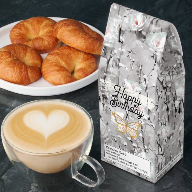 White Roses Watercolor Roasted Coffee (Breakfast)