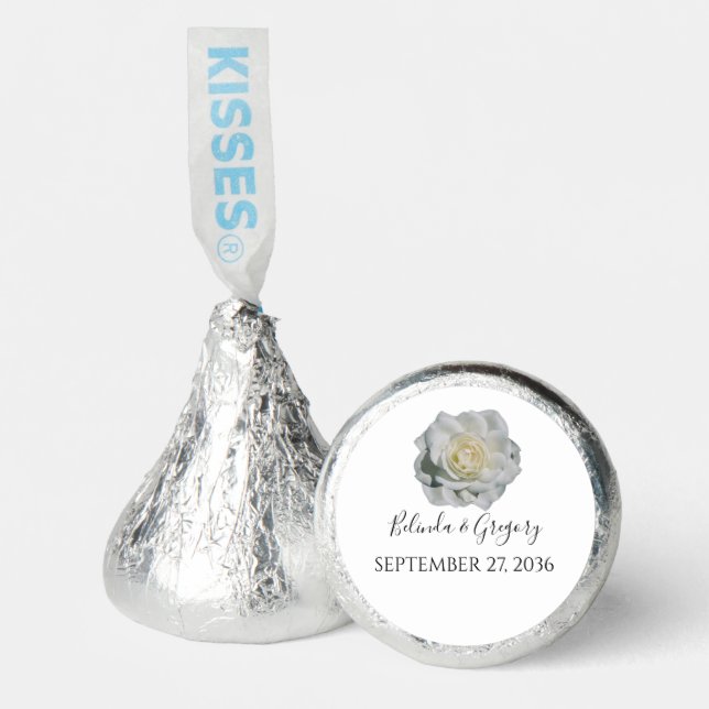 White Roses Wedding  Hershey®'s Kisses® (Front)