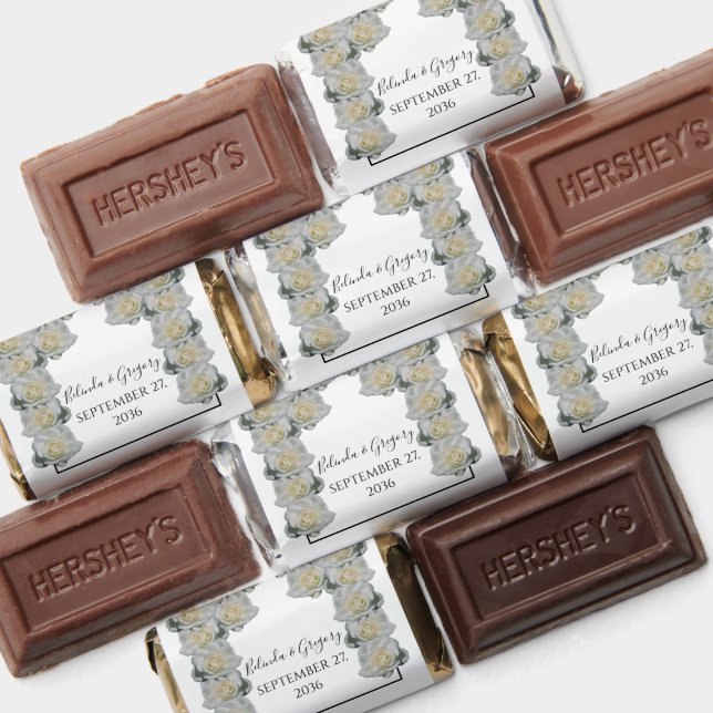 White Roses Wedding  Hershey's Miniatures (Assorted)