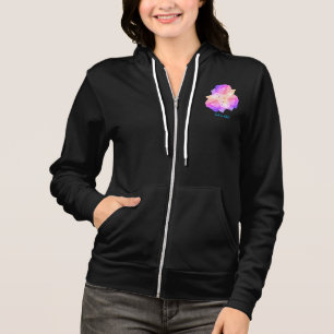 White Roses With Raindrops Bouquet Personalized Hoodie