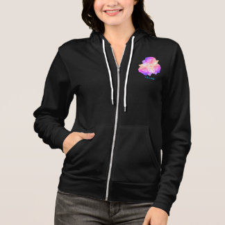 White Roses With Raindrops Bouquet Personalized Hoodie