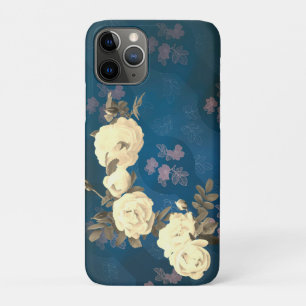 White Roses Wreath Gothic Background iPhone 11 Pro Case