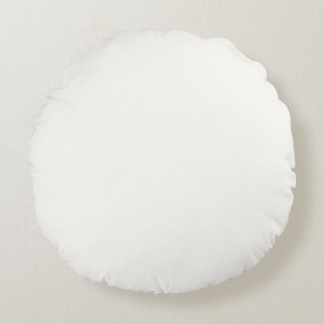 White Round Pillow (Front)