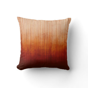White Rust Red Burgundy rustic striped abstract Throw Pillow