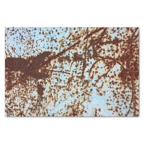 White Rusted Metal Corrosion Pattern Tissue Paper