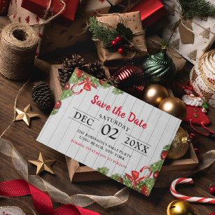 save the date christmas party template free