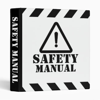 White Safety Manual 3 Ring Binder