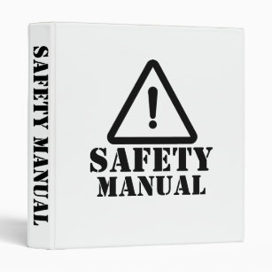 White Safety Manual 3 Ring Binder
