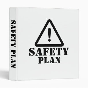 White Safety Plan 3 Ring Binder