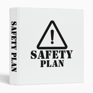 White Safety Plan 3 Ring Binder